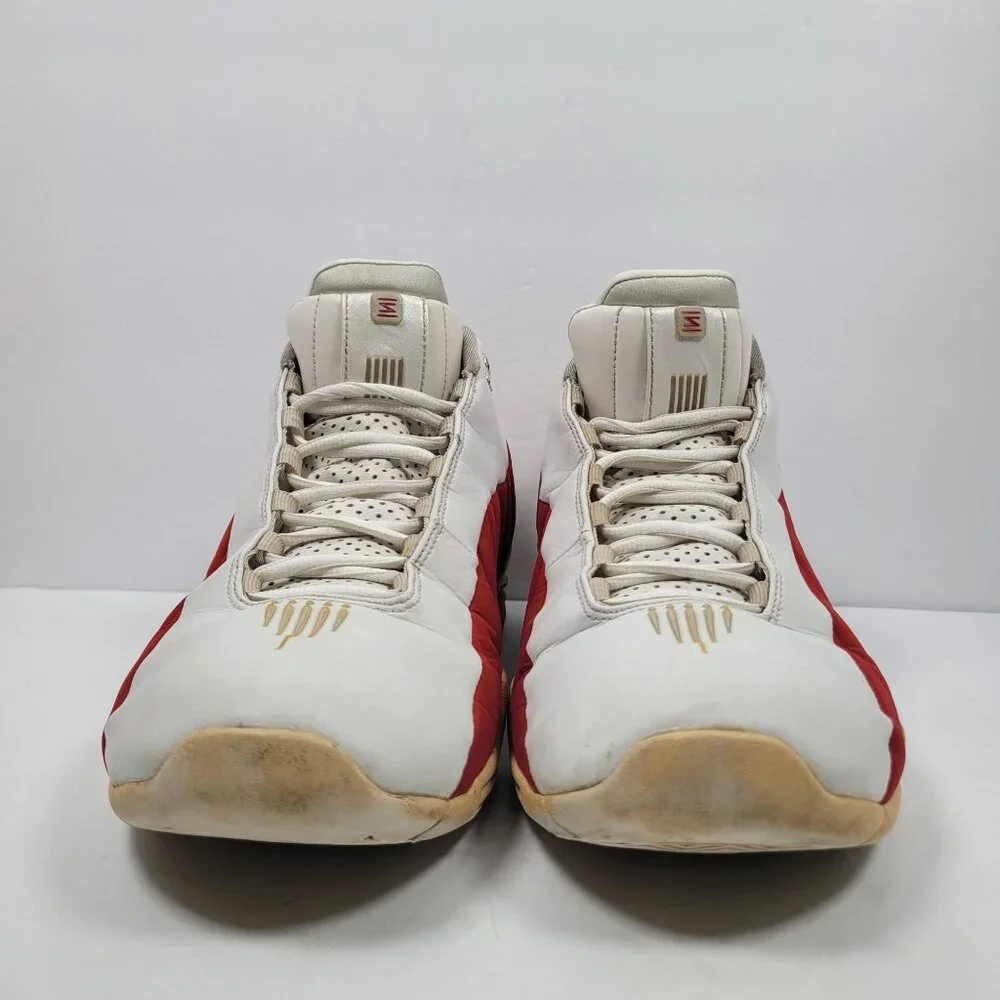 Vintage 2K Nike Shox Men's White Red Basketball Sneakers 830218-101 US Size 13 - Picture 3 of 9